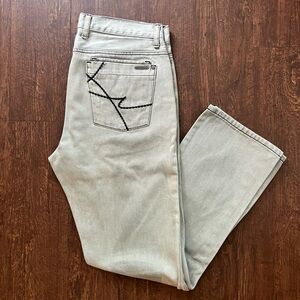 Kenneth Cole Manya Light Gray Bootcut Jeans Sz 34/32